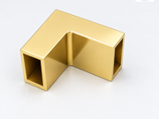 Aquaslide 2000 Rail Mount Bracket - 90 Degree - Polished Gold